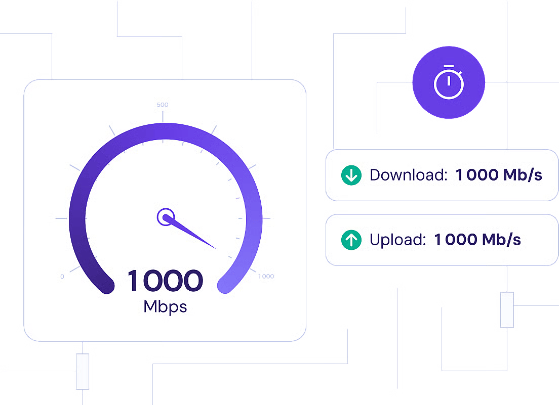 Kecepatan 1 Gb/dtk